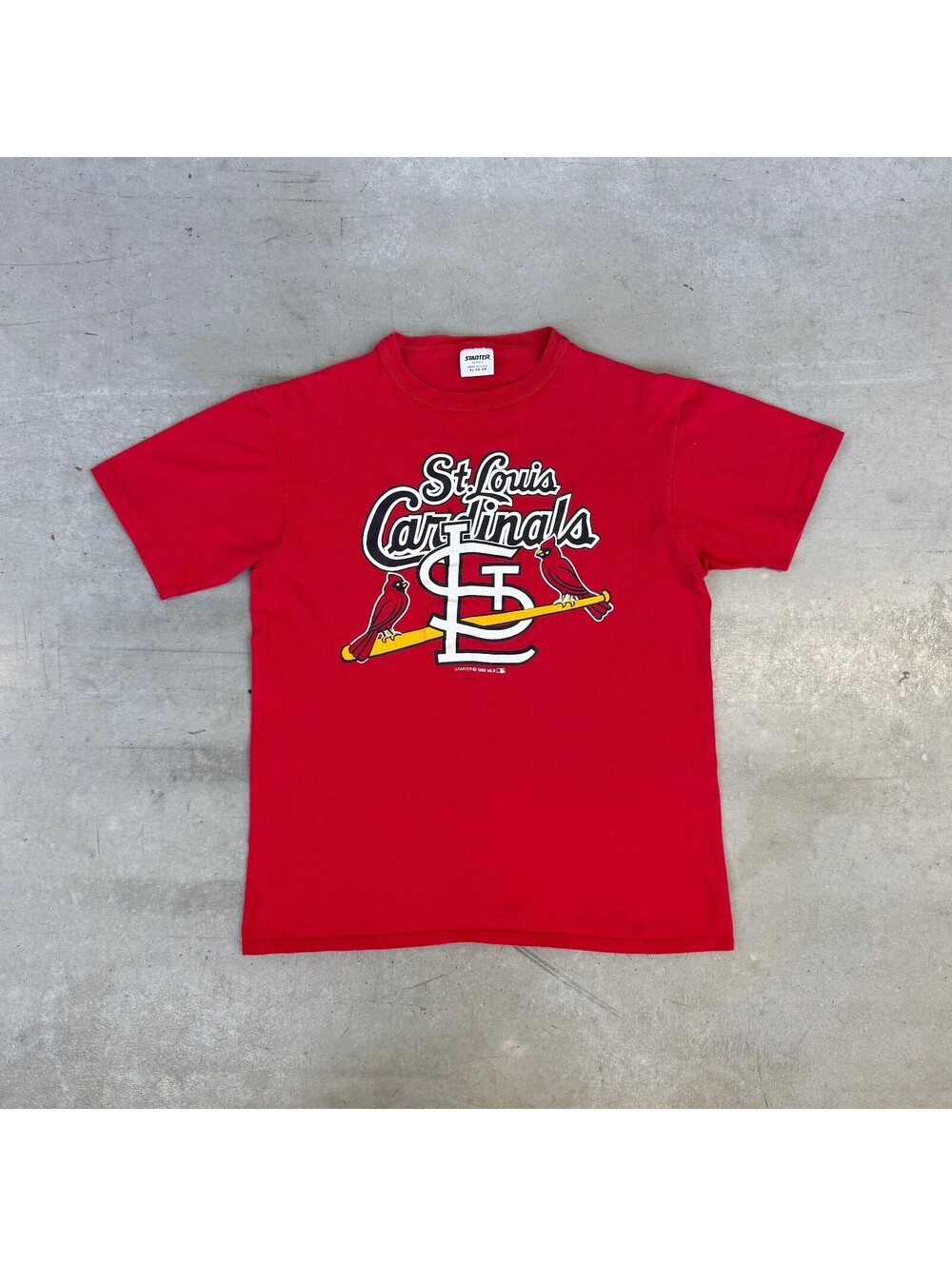 Vintage 1988 MLB St Louis Cardinals Logo Graphic T-Shirt Red Extra Large